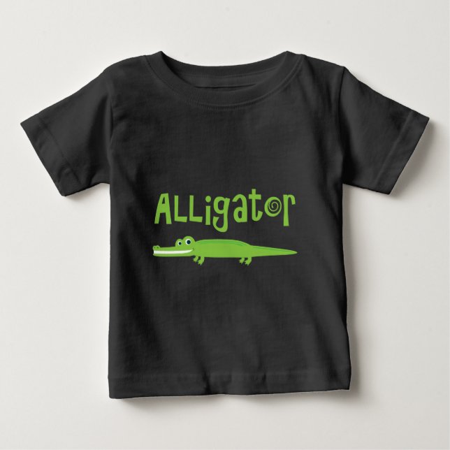 T-shirt Pour Bébé Alligator (Devant)
