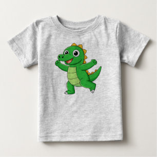 T-shirt Pour Bébé Alligator dansant mignon