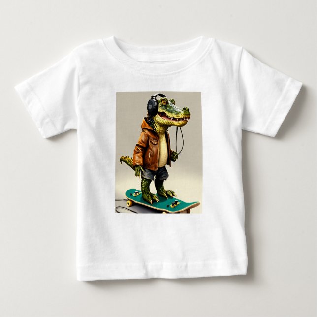 T-shirt Pour Bébé "Alligators Sunning : A Slice of Florida Life" (Devant)