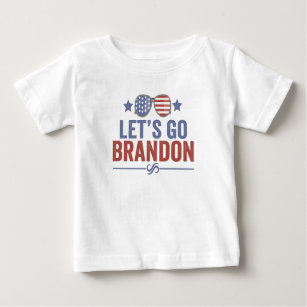 T-shirt Pour Bébé Allons les Lunettes de soleil américaines patrioti