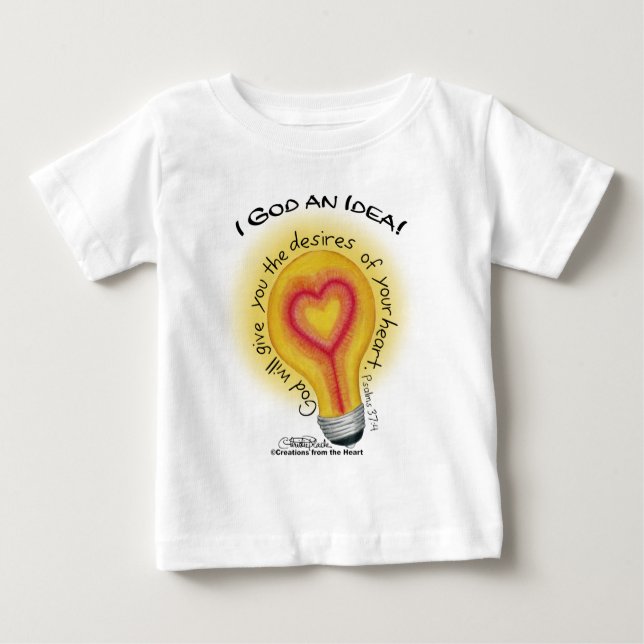 T-shirt Pour Bébé Allumette Idée de Dieu (Devant)