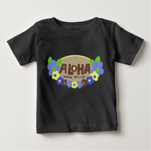 T-shirt Pour Bébé Aloha Signifie Bonjour bébé Creeper