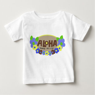 T-shirt Pour Bébé Aloha Signifie Bonjour Hawaïen Floral