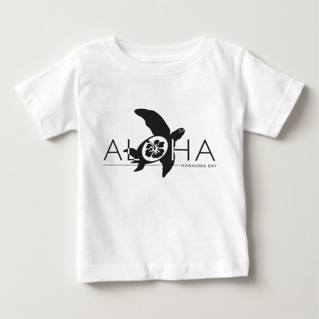 T-shirt Pour Bébé Aloha - Tortue Hawaii (Devant)