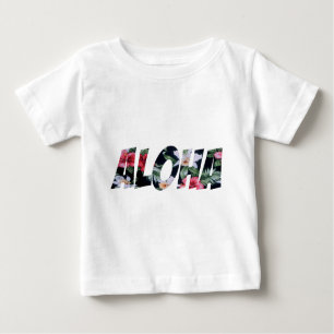 T-shirt Pour Bébé Aloha Vintage Hawaiian Print.png