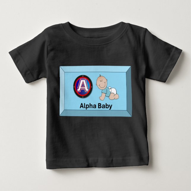 T-shirt Pour Bébé Alpha Baby (Devant)