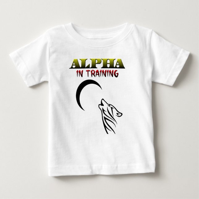 T-shirt Pour Bébé Alpha dans la formation (Devant)