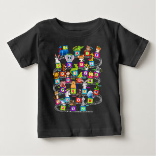 T-shirt Pour Bébé Alphabet Animal ABC Apprentissage