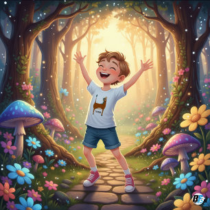 T-shirt Pour Bébé Alphabet animal H pour cheval