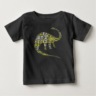 T-shirt Pour Bébé alphabet Dino