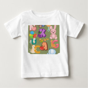 T-shirt Pour Bébé Alphabet et jouets