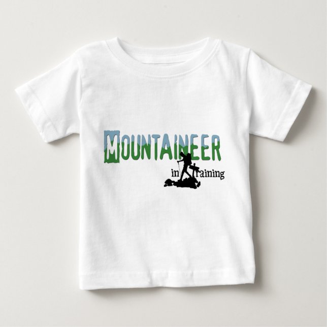 T-shirt Pour Bébé Alpiniste dans la formation (Devant)