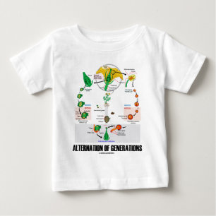 T-shirt Pour Bébé Alternance des générations (cycle de vie de fleu
