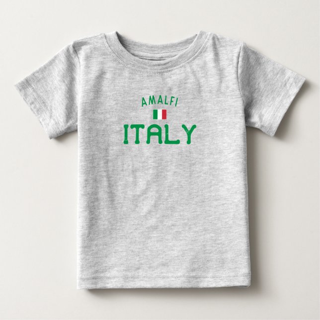 T-shirt Pour Bébé Amalfi Italie en détresse (Devant)