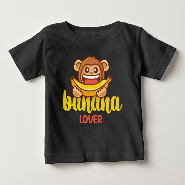 T-shirt Pour Bébé Amateur de banane (Devant)