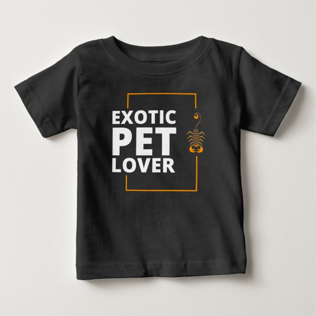 T-shirt Pour Bébé Amateur de familier exotique (Devant)