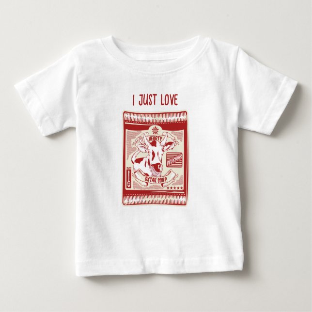 T-shirt Pour Bébé Amateur de soupe à queue d'Ox (Devant)
