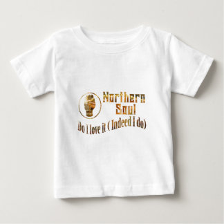 T-shirt Pour Bébé Âme du nord. Font l'amour d'I il - or