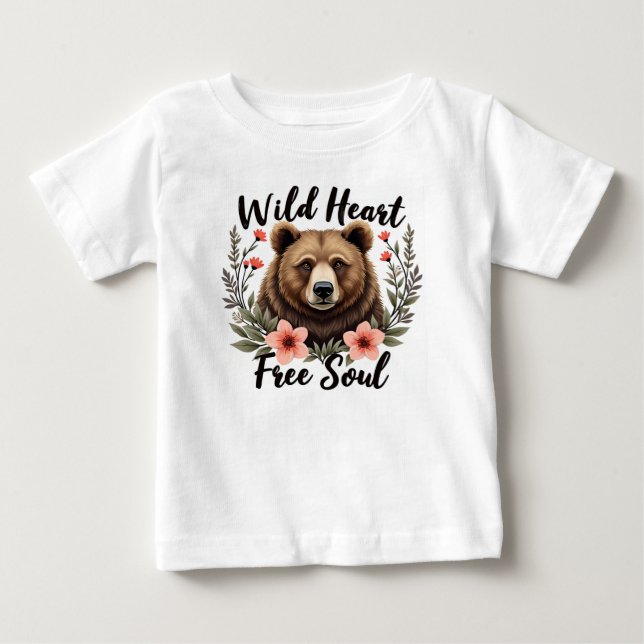T-shirt Pour Bébé Âme sans coeur sauvage (Devant)
