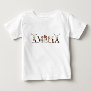 T-shirt Pour Bébé Amelia cowboy girl, Western Cowgirls, Cowboy girl