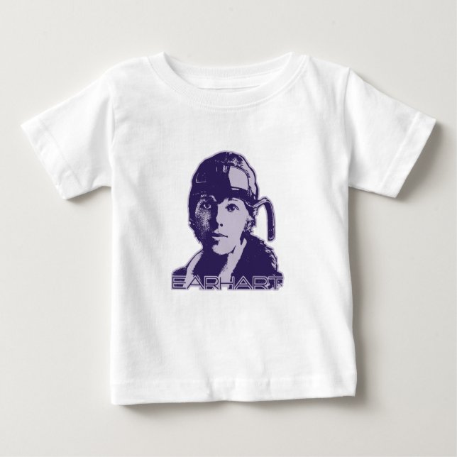 T-shirt Pour Bébé Amelia Earhart - 2 (Devant)
