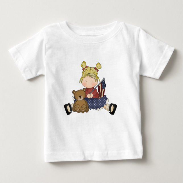 T-shirt Pour Bébé Amerciana Beauty 1 (Devant)