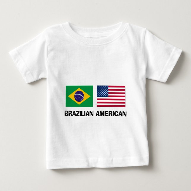 T-shirt Pour Bébé Américain brésilien (Devant)