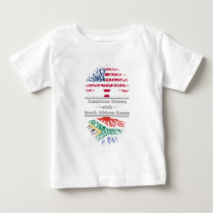 T-shirt Pour Bébé Américain développé avec les racines