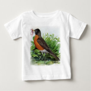 T-shirt Pour Bébé Américain Robin