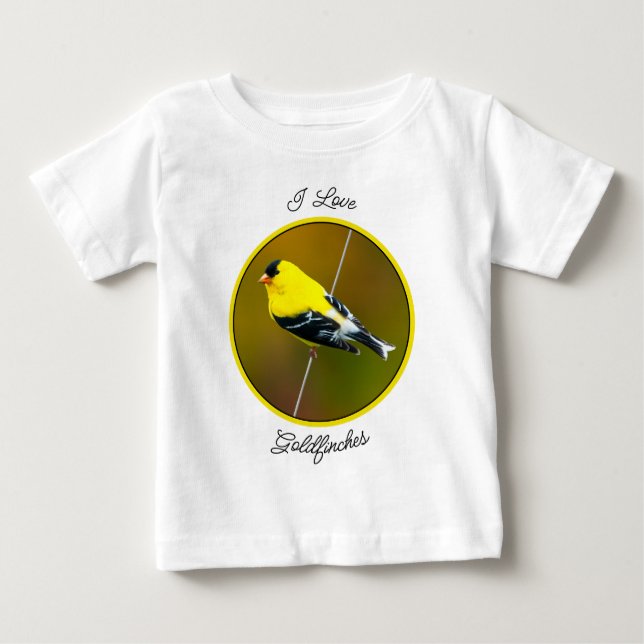 T-shirt Pour Bébé American Goldfinch - Photo originale (Devant)
