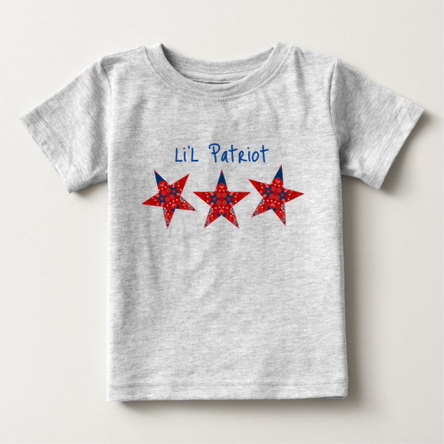 T-shirt Pour Bébé Americana Li'l Patriot Bandana Stars T-shirt bébé (Devant)