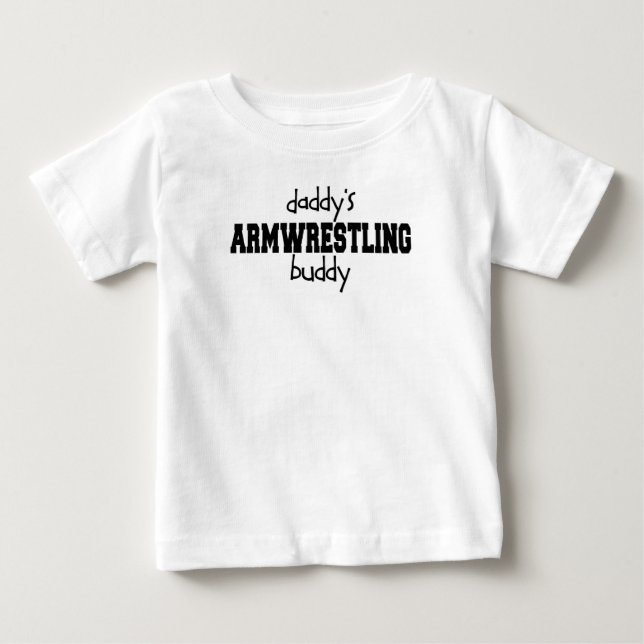 T-shirt Pour Bébé Ami d'Armwrestling du papa (Devant)