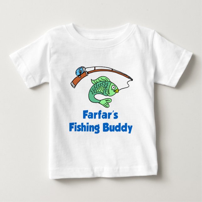 T-shirt Pour Bébé Ami de la pêche de Farfar (Devant)