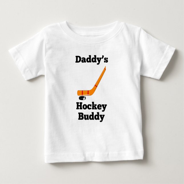 T-shirt Pour Bébé Ami de l'hockey du papa (Devant)