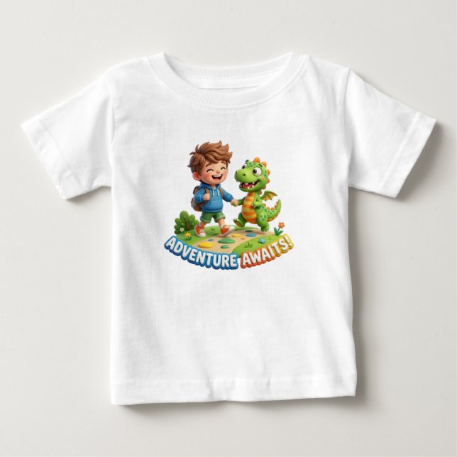 T-SHIRT POUR BÉBÉ AMI DINO (Devant)