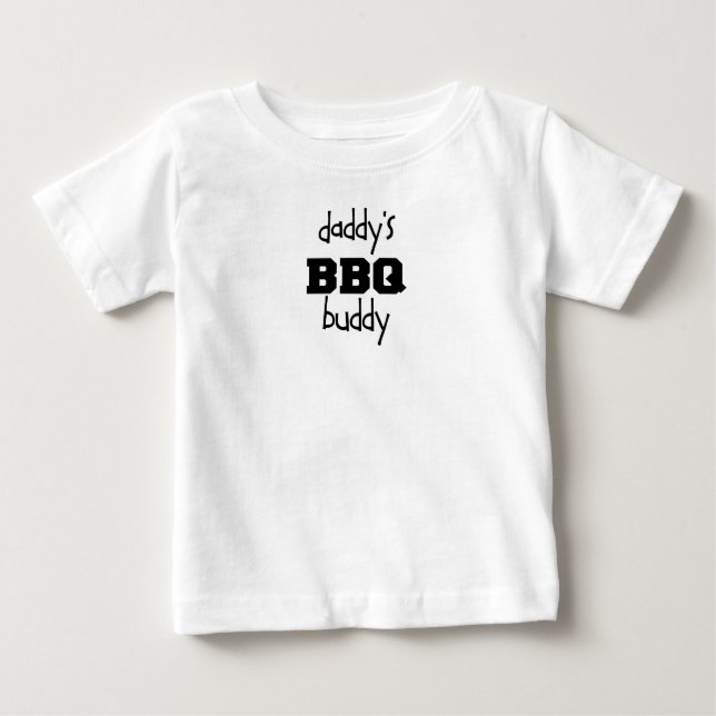 T-shirt Pour Bébé Ami du BBQ du papa (Devant)