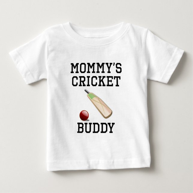 T-shirt Pour Bébé Ami du cricket de la maman (Devant)
