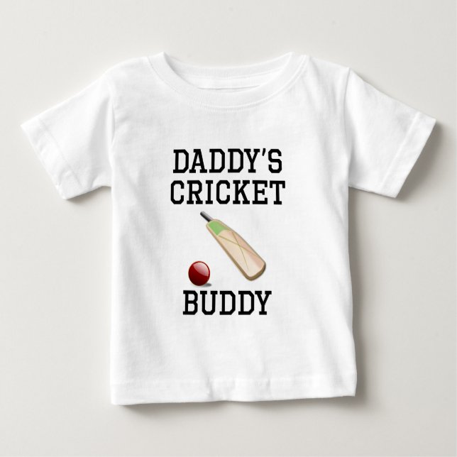 T-shirt Pour Bébé Ami du cricket du papa (Devant)
