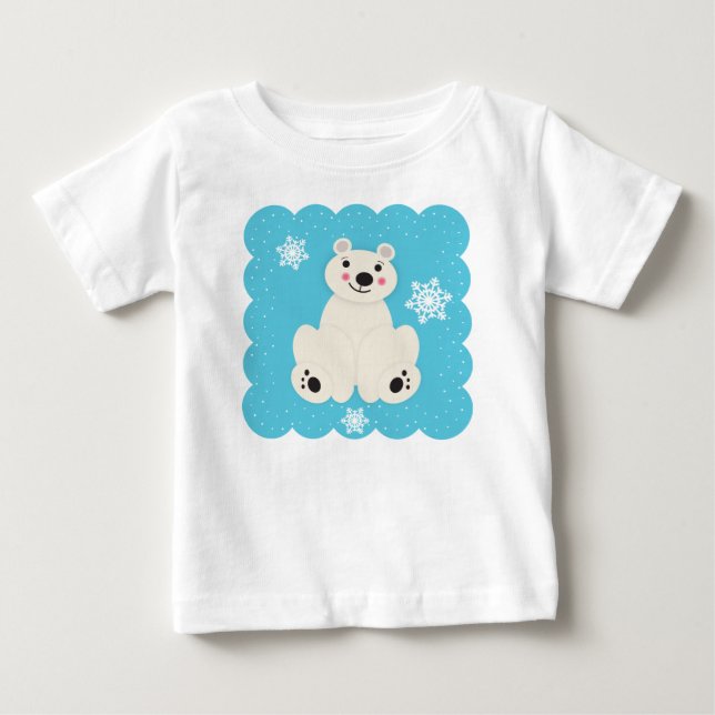 T-shirt Pour Bébé Amie polaire (Devant)