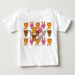 T-shirt Pour Bébé Amis adorables animaux