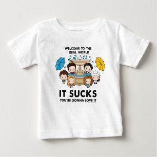 T-shirt Pour Bébé AMIS™   Bienvenue dans le monde réel Chibi