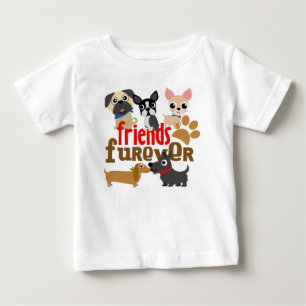 T-shirt Pour Bébé Amis Chiens Furever Chiens Chiens Chiens Chiens Ch