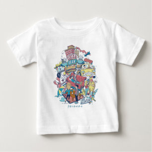 T-shirt Pour Bébé AMIS™ Collage de dessin
