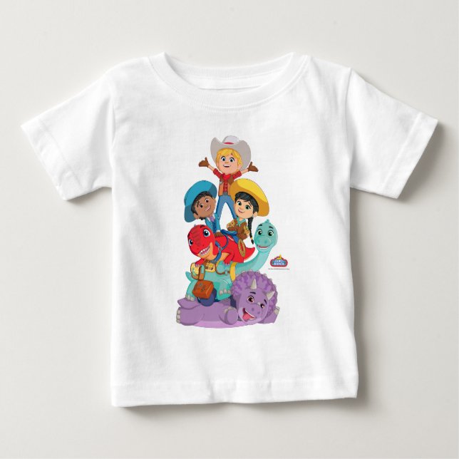T-shirt Pour Bébé Amis du Ranch Dino (Devant)