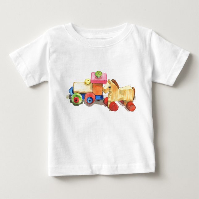T-shirt Pour Bébé Amis en bois (Devant)
