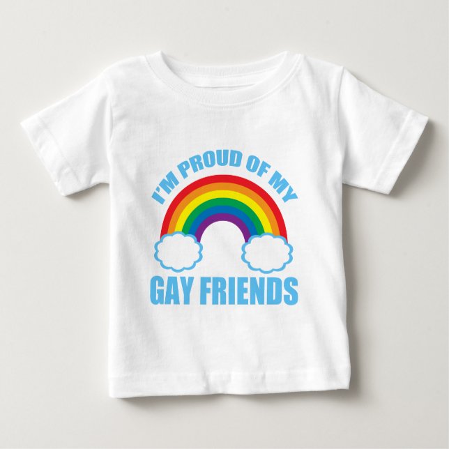 T-shirt Pour Bébé Amis gais (Devant)