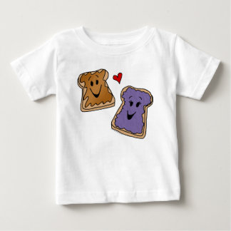 T-shirt Pour Bébé Amis gais de bande dessinée de beurre et de gelée