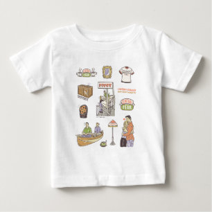 T-shirt Pour Bébé AMIS™   Icônes de dessin