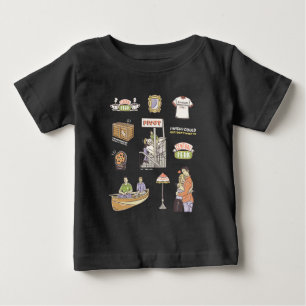 T-shirt Pour Bébé AMIS™   Icônes de dessin 2