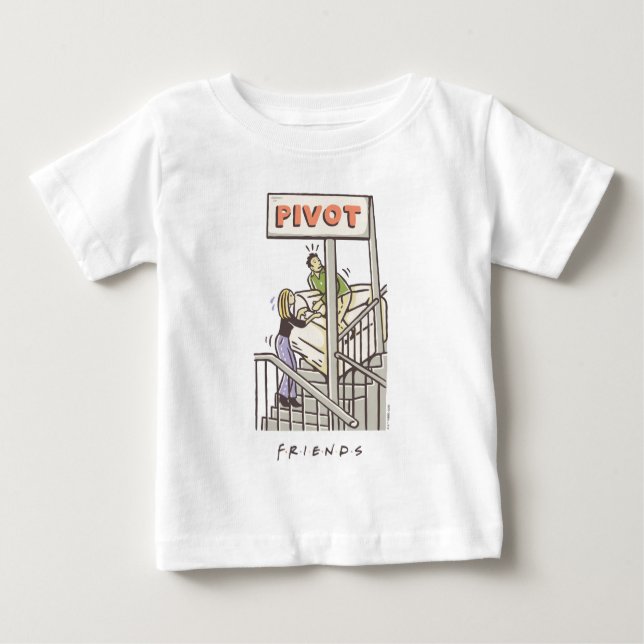 T-shirt Pour Bébé AMIS™ | Ross et Rachel PIVOT (Devant)